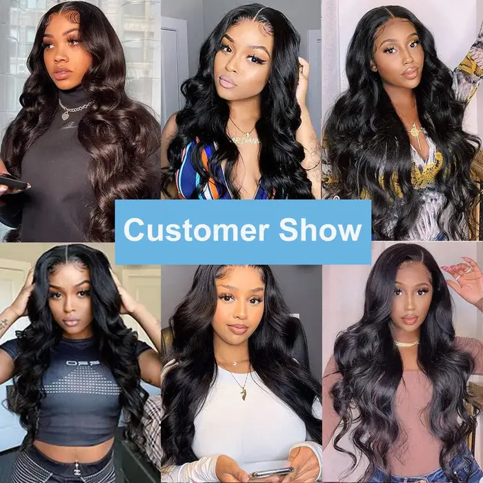 Extensions de cheveux brésiliens naturels Body Wave à clipser pour femmes