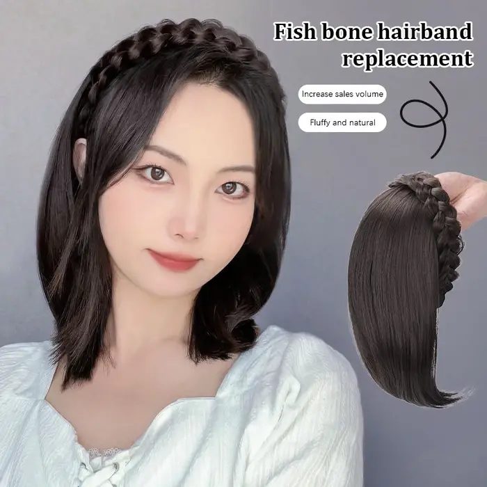 Perruque pour femme, cheveux courts