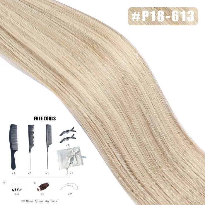 Extensions de cheveux humains Genius Trame 50G Remy