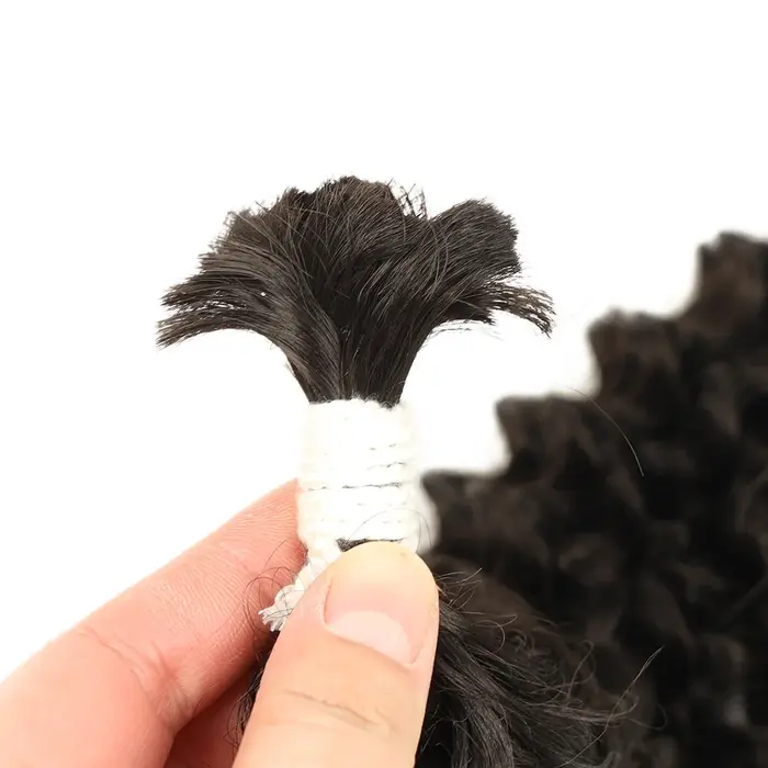 2 pièces de tresses synthétiques bouclées crépues de 30 pouces, cheveux en vrac, fibre organique, sa