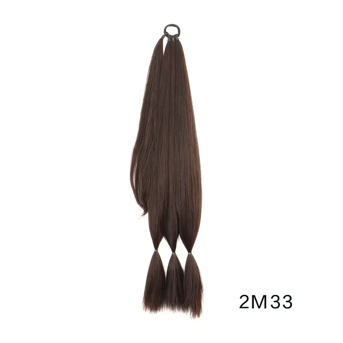 Extension de queue de cheval tressée synthétique avec attache de cheveux pour femme – Tresses torsad