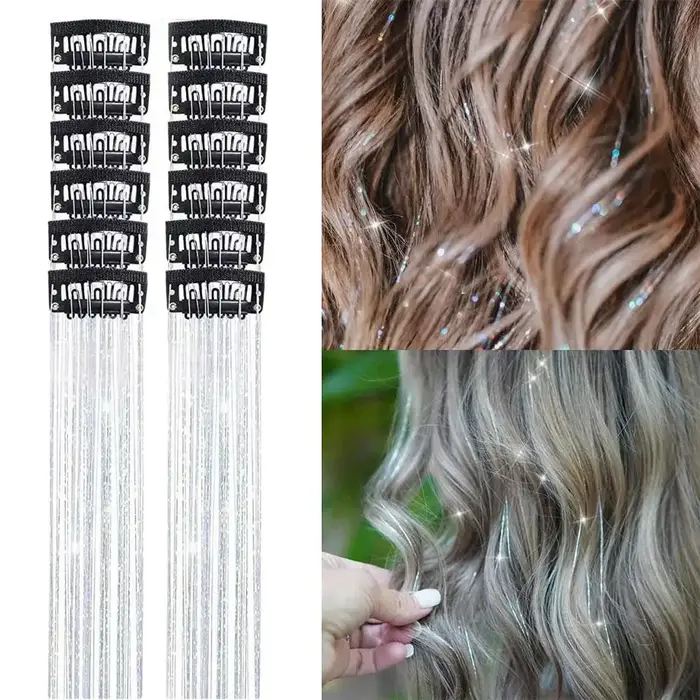 Extensions capillaires synthétiques à paillettes