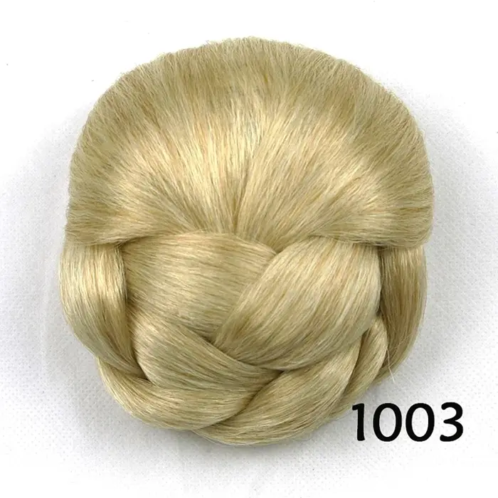 Extensions de Chignon synthétiques bouclés en désordre, chouchous élastiques, Chignon synthétique Do