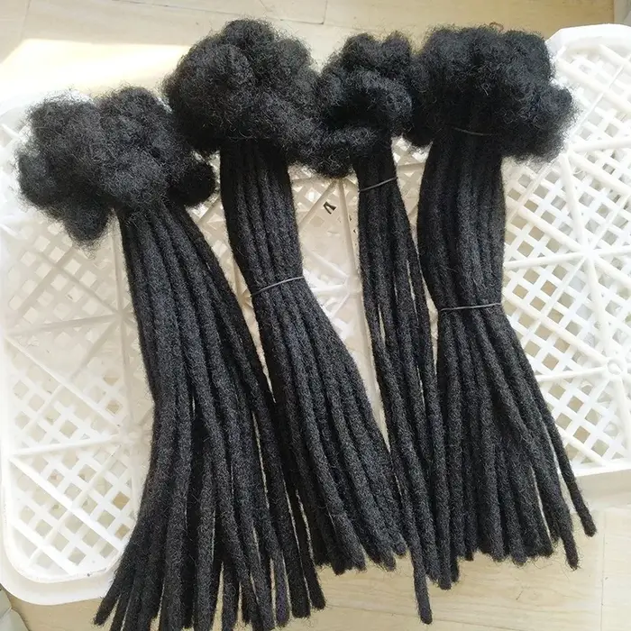 Extensions de dreadlocks faites à la main en cheveux humains 0