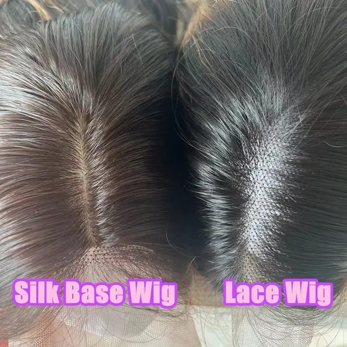 Balayage brun blond lâche ondulé mettre en évidence 5x5 soie haut fermeture perruques Remy brésilien