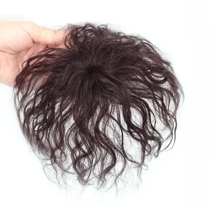 Postiche de cheveux humains Remy fabriquée à la Machine, 6x6CM, légère et respirante, pour femmes, r