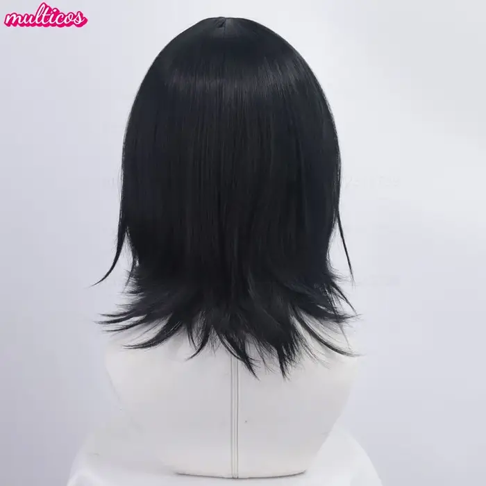 Haute qualité Anime Fyodor Dostoïevski Cosplay perruque noir simulé cuir chevelu Fyodor Dostoïevski 