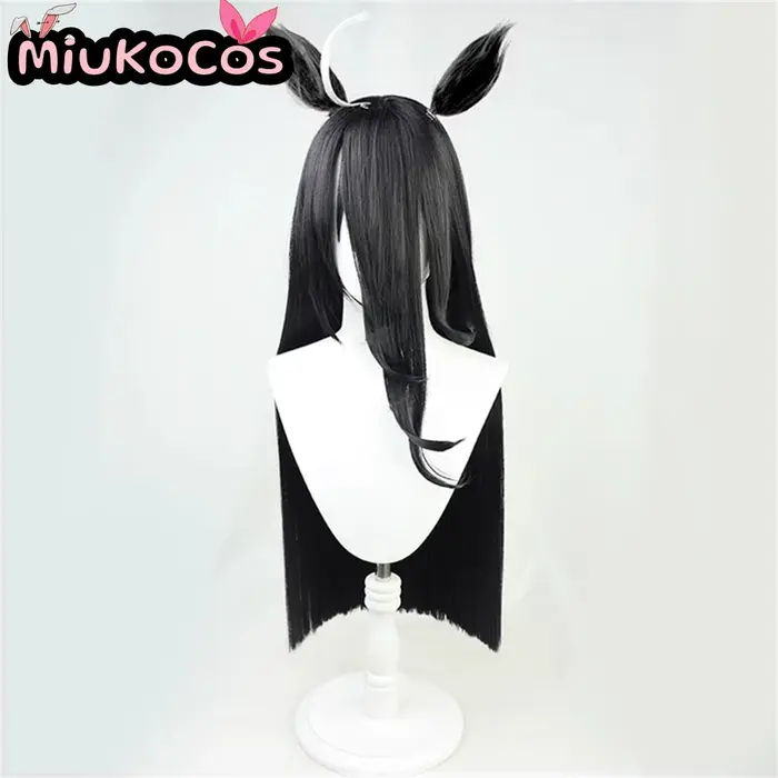 EN STOCK ンManhattan Cafe Cosplay perruque avec oreilles et queue MiukoCosplay jeu Umamusume: joli Derby