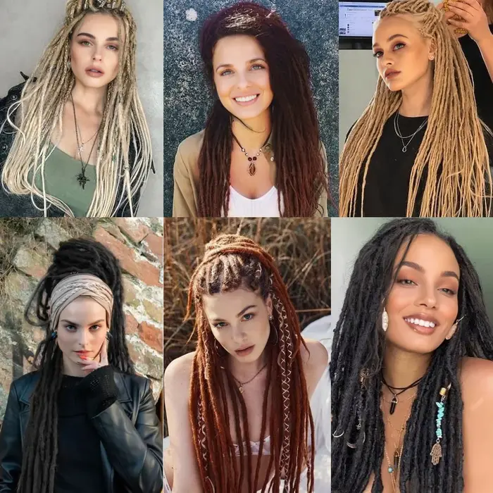 Extensions de Dreadlock synthétiques 24/30 pouces