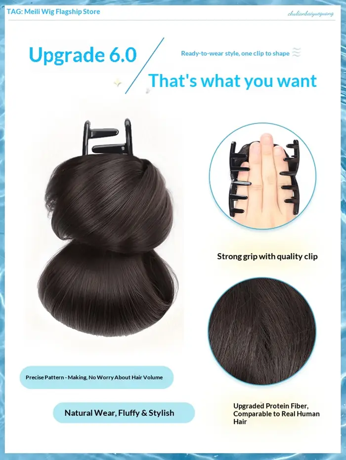 Nouvelle pince à cheveux synthétique en forme de nœud