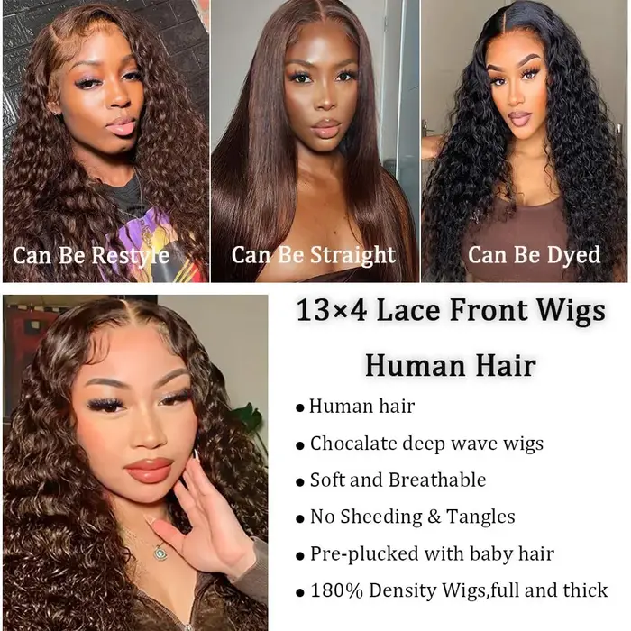 Perruque Lace Front Wig naturelle bouclée