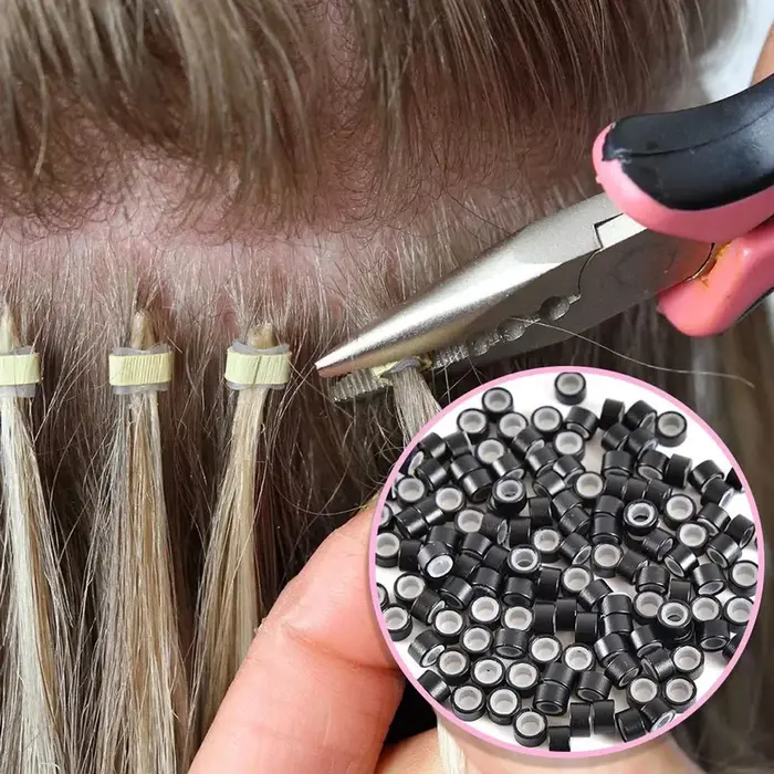 Kit d'outils de perles pour Extensions de cheveux