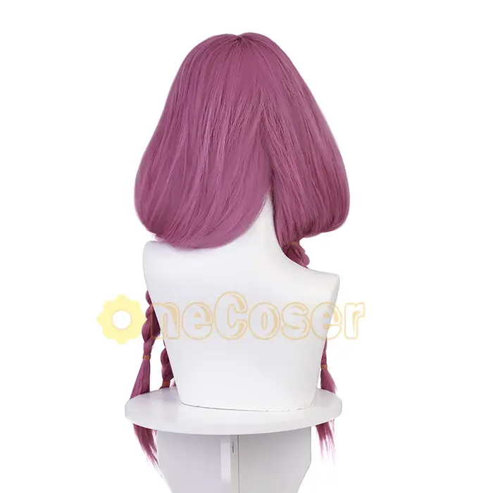Aura Cosplay Perruque, Cheveux en Fibre et Bonnet