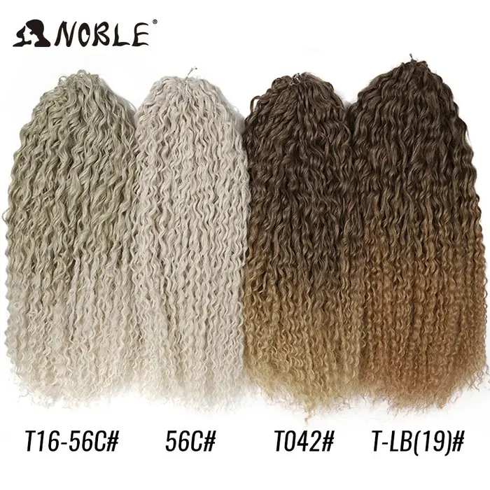 Noble cheveux synthétiques 24 pouces vague d'eau tressage Extensions