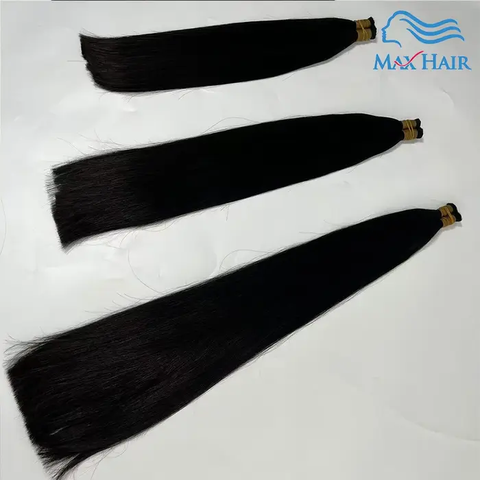 Double dessiné cheveux humains en vrac pour tressage droit Vietnam indien vendeur