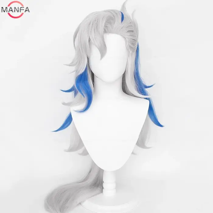 Fontaine Neuvillette perruque Cosplay Anime