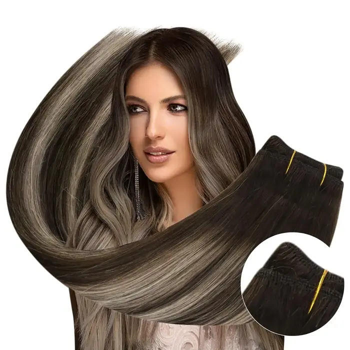 Extensions de cheveux humains Ugeat Weft Balayage
