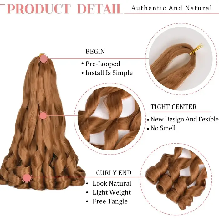 Extensions de cheveux synthétiques pour tresses françaises