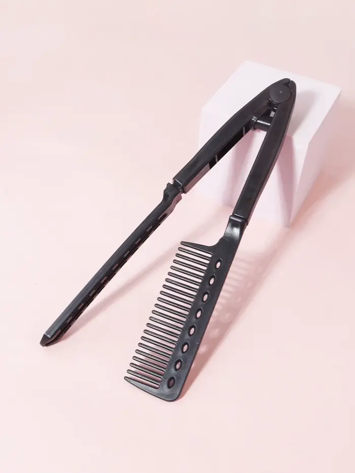 Brosse à cheveux droite, lisseur en forme de V, lisser les cheveux, adaptée aux salons de coiffure, 