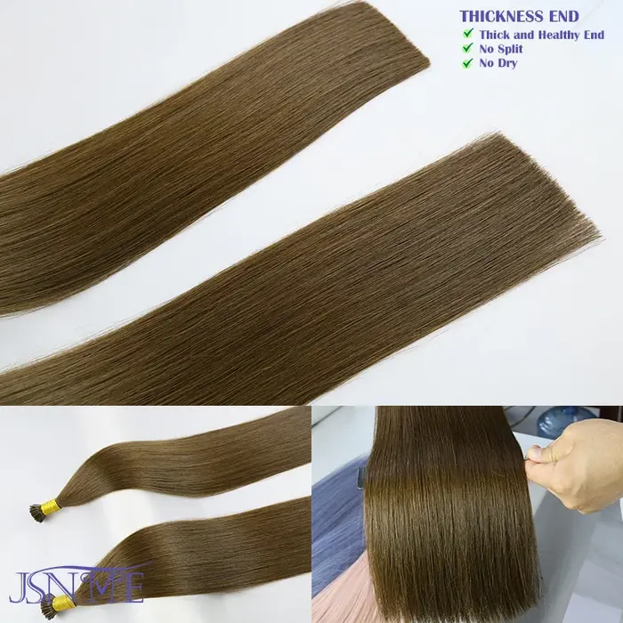 JSNcloser-Extensions de Cheveux Humains Naturels Lisses de Haute Qualité
