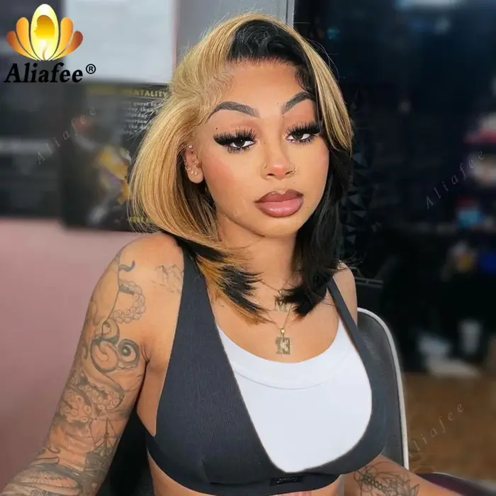 Perruque Bob Lace Wig Naturelle Lisse