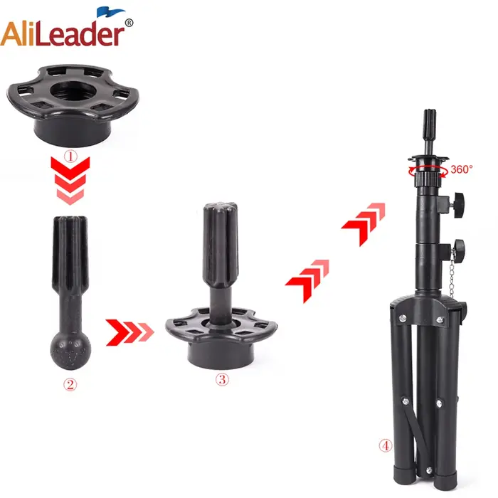 Alileader nouveau 140Cm/64Cm support de perruque trépied