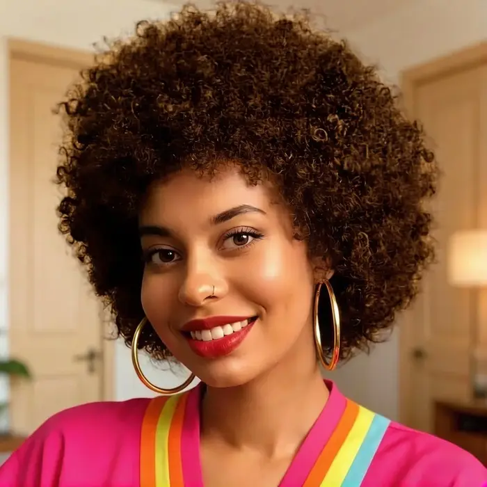 Perruque courte en cheveux humains naturels noirs 4A/4B Afro Kinky Curly - entièrement fabriquée à l