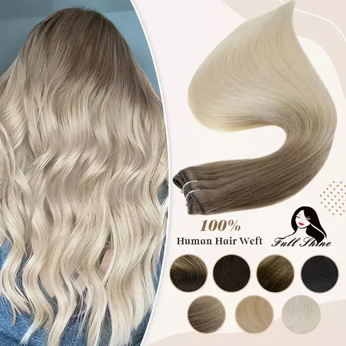 Extensions de cheveux naturels Remy lisses et soyeux