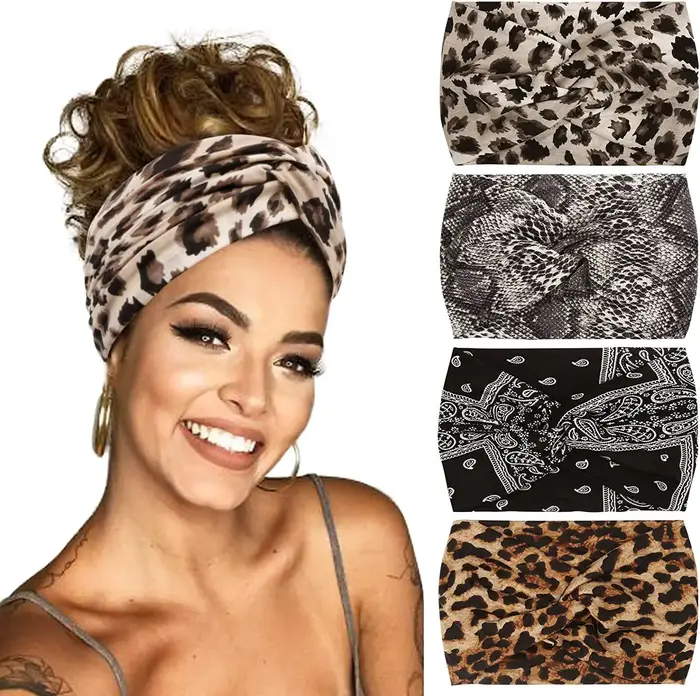Élargissement 18CM stretch imprimé sport bandeau foulard
