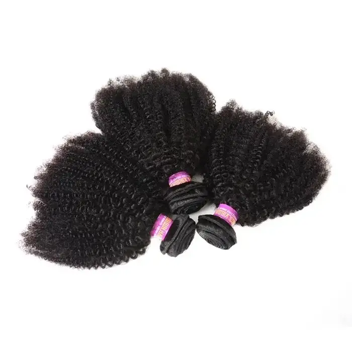 Extensions de cheveux humains Afro crépus bouclés