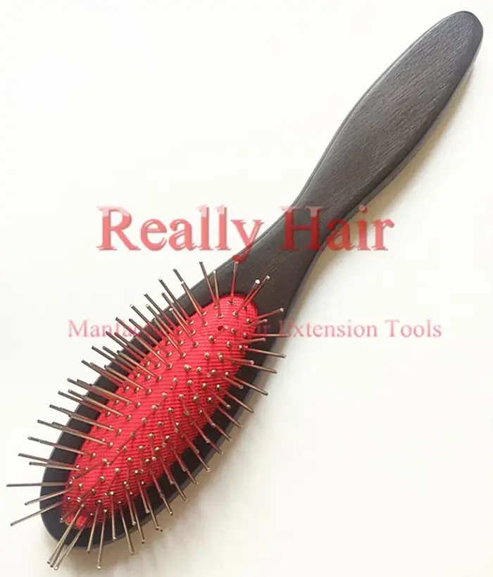 Peigne en acier avec manche en bois/peigne d'extension de cheveux, offre spéciale, livraison gratuit