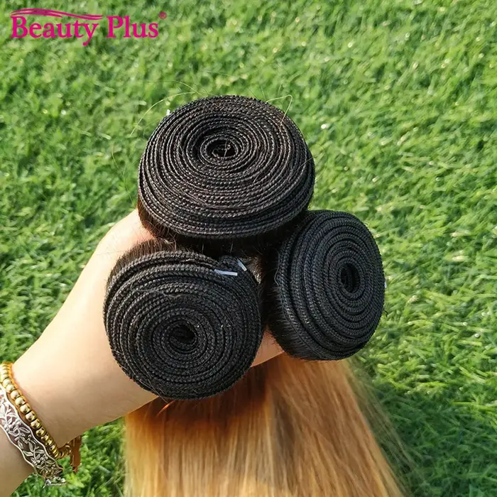 Mèches Brésiliennes 100% Naturelles Lisses Ombré