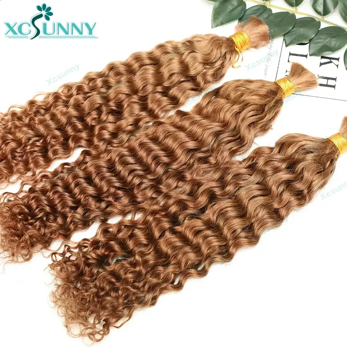 Boho tresses Extensions de cheveux humains paquets en vrac