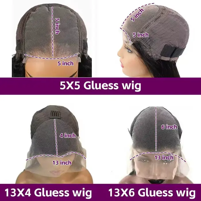 13x4 13x6 HD Transparent dentelle frontale perruques de cheveux humains pour les femmes pré plumé br