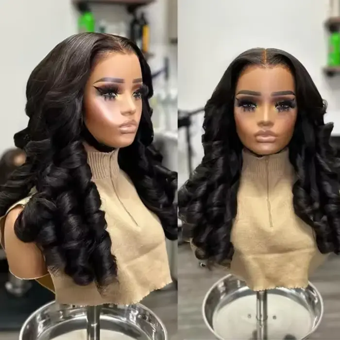 Perruque en cheveux humains 100% naturels