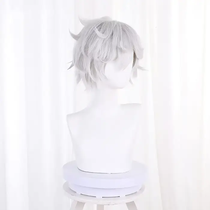 Gabimaru Anime Jigokuraku Perruque Courte Bouclée pour Hommes et Garçons