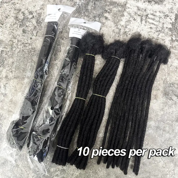 Extensions de dreadlocks en cheveux humains