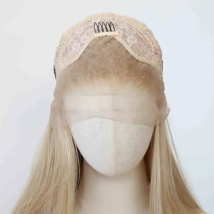 Perruque Lace Front Wig synthétique marron 26 pouces