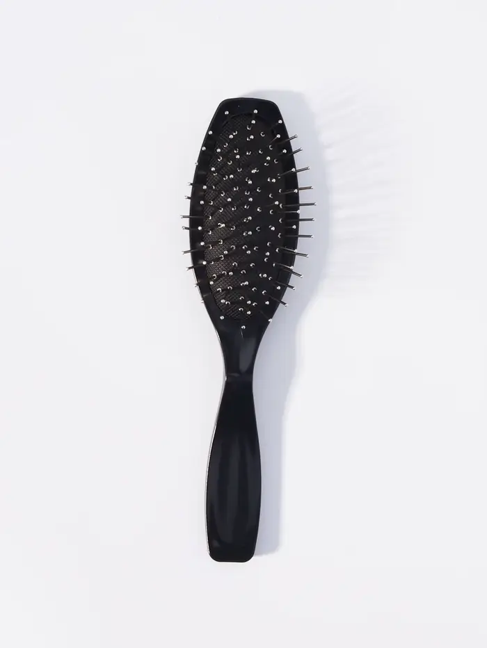 Brosse à perruque avec fil antistatique, peigne professionnel en acier inoxydable, spécial pour perr