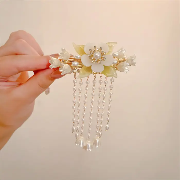 Pinces à cheveux à fleurs élégantes pour femmes