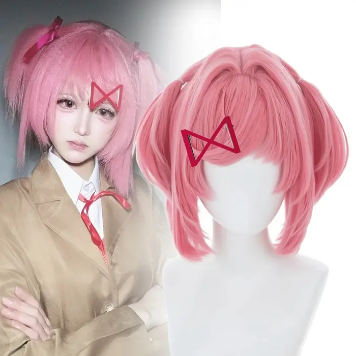 Perruque de Cosplay Anime Natsuki pour femmes