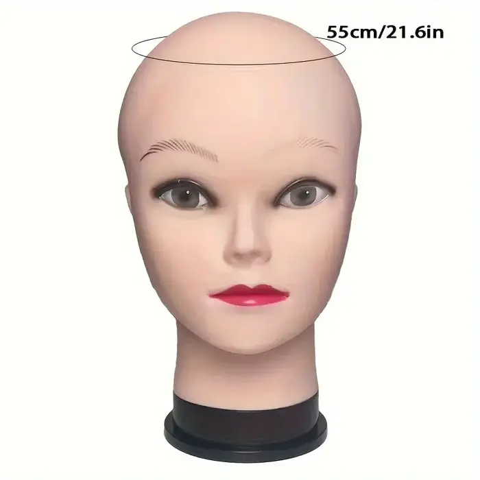 Tête de mannequin pour affichage et formation de perruques – Parfaite pour la pratique du coiffeur