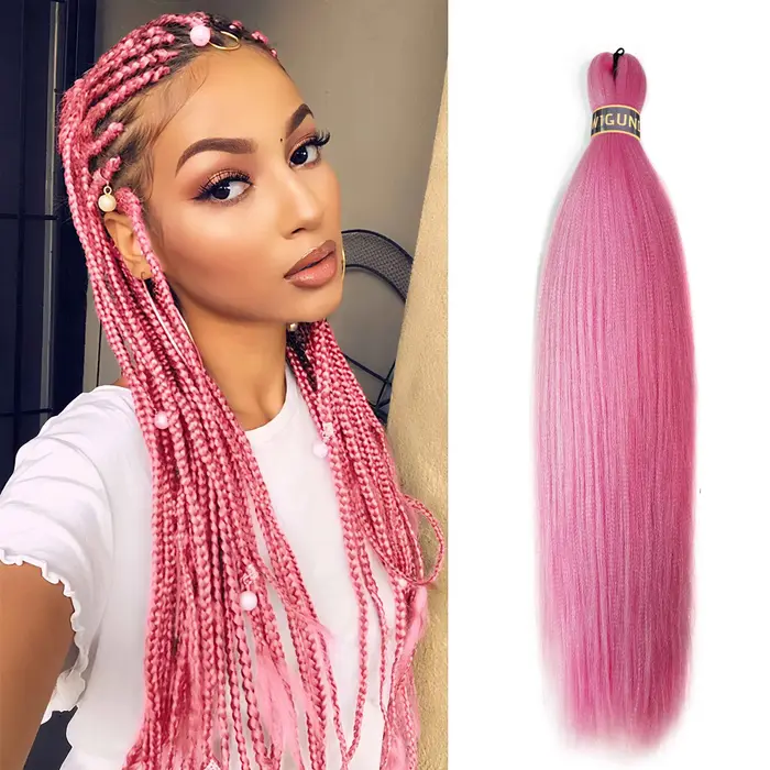 Tressage cheveux pré-étirés 26 pouces Extensions de cheveux pour Afro Crochet tresses synthétiques f