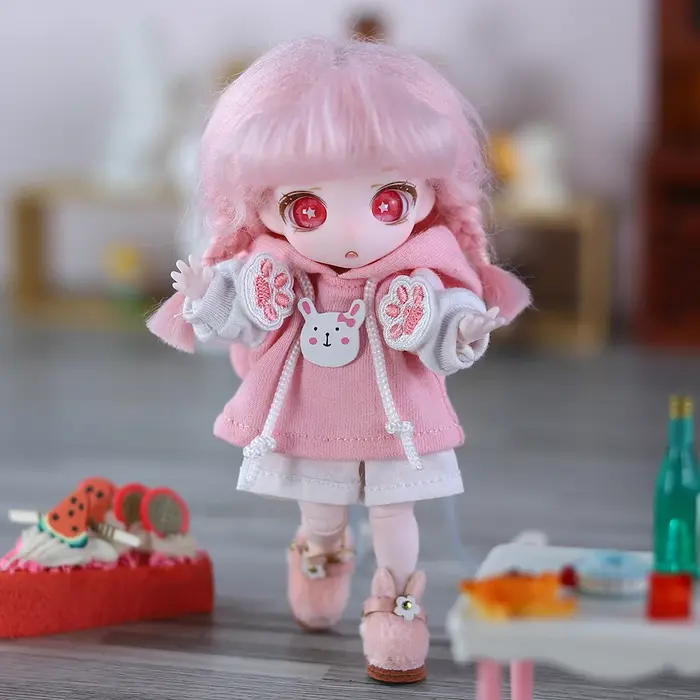 DBS Dream Fairy BJD OB11 MAYTREE accessoire de poupée perruque de remplacement 1/12 tête
