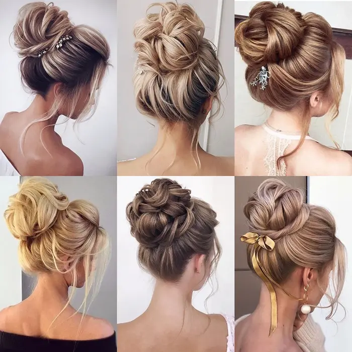 Azqueen synthétique désordre Chignon Chignon beignet Gary couleur marron cheveux Chignon Pad élastiq
