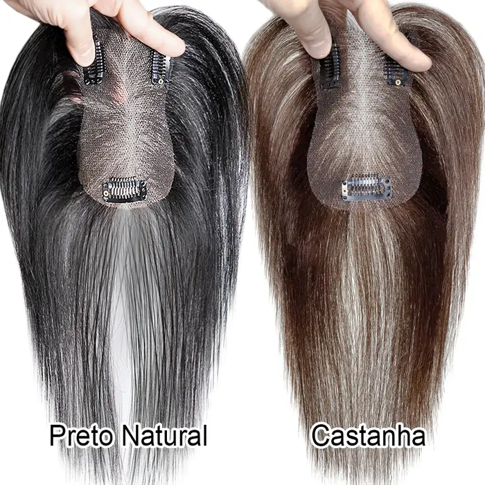 Extensions de cheveux humains 100% naturels avec frange