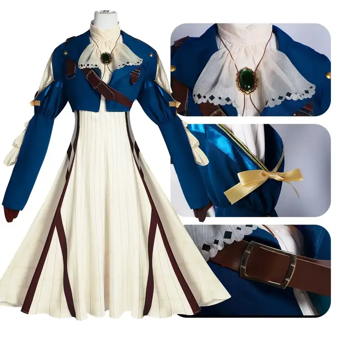 Perruque de Costume de Cosplay Anime Violet Evergarden