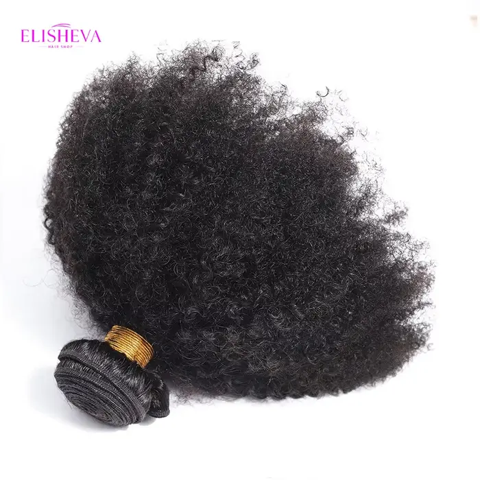 ELISHEVA Lot de 1/3/4 mèches de cheveux humains indiens bruts