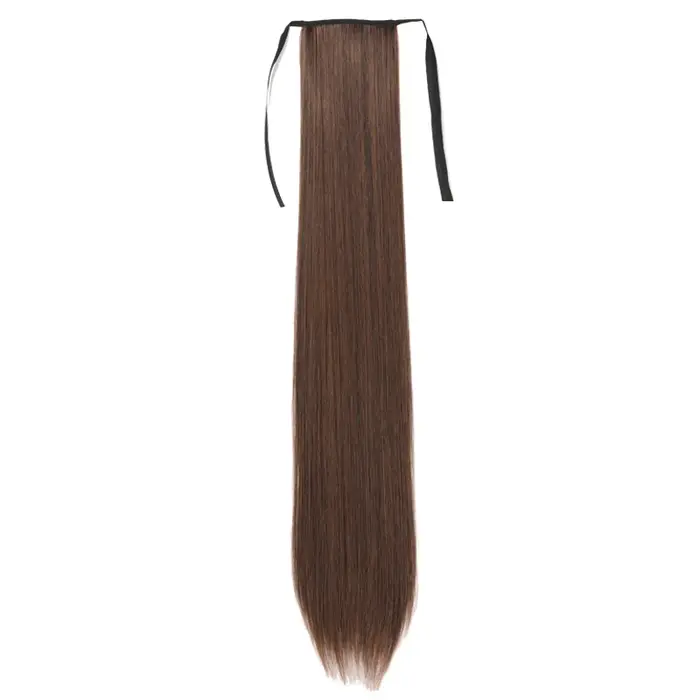 WIGSIN synthétique 32 pouces longue droite cordon queue de cheval pince dans l'extension de cheveux noir blond postiche