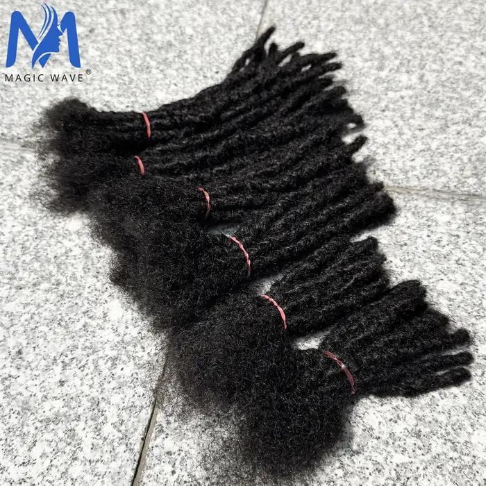100% Extensions de cheveux humains Dreadlock pour tresses au Crochet 0.6 cm de largeur